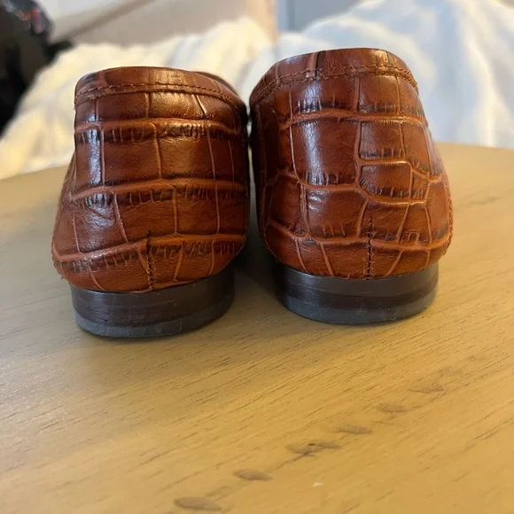 Sam Edelman Women’s Loraine Bit Loafer - Cognac Croc Leather - Size 9 - Picture 4 of 10